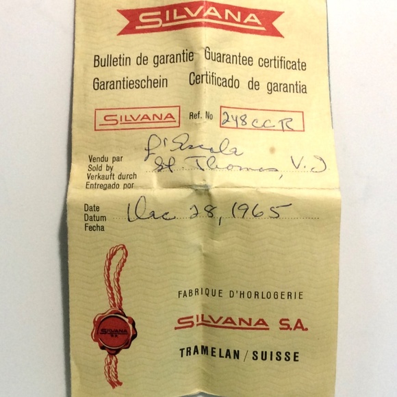 RARE Mid-Century Silvana Wind-Up Bracelet Cuff Wristwatch w/Hinged Cover - Picture 8 of 9